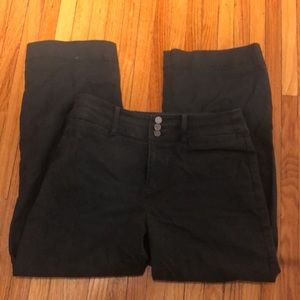 LOFT wide leg high rise jeans crops